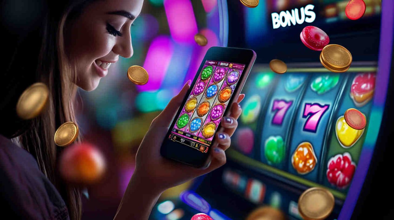 anggota slot mpo888 Indonesia memeriksa rekap kemenangan dari ponsel